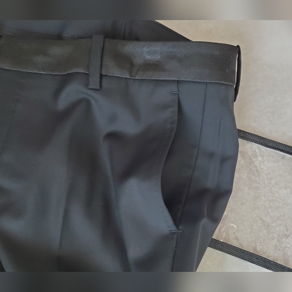 Suistudio/SuitSupply Robin Trousers 4 Black Lightweight Wool - Picture 7 of 10